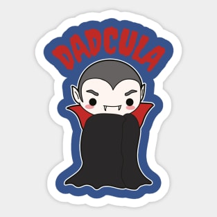 DADCULA CUTE HALLOWEEN LAZY COSTUME FOR DAD Sticker